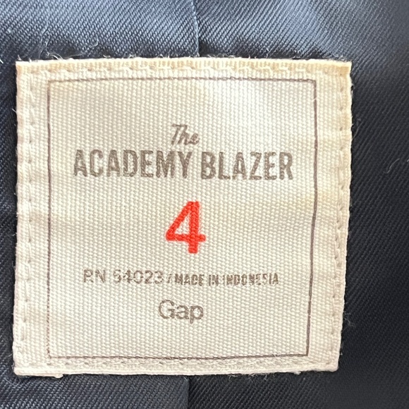 GAP The Academy Blazer Women's Navy Single-Breasted Blazer Size 4 - Picture 9 of 9